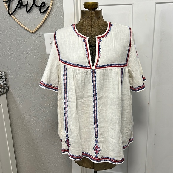 NWT: MNG COTTON BOHO TOP 6 - Picture 1 of 13
